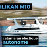 MILIKAN BOATS M.10 – Visite et essai d&rsquo;un powercat électrique autosuffisant